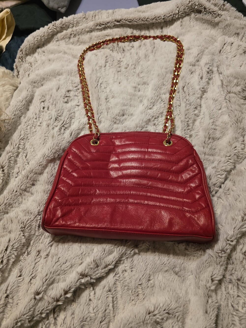 Worthington Red Quilted Purse